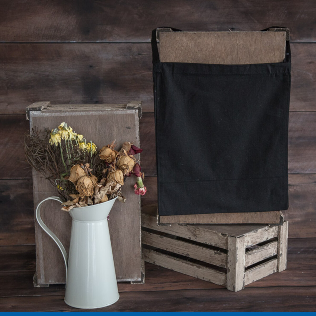 Calico Single Handle Tote Bag Front