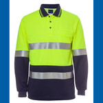 JB's Hi Vis Long Sleeve (D+N) Traditional Polo