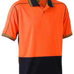 Bisley BK1219 HI VIS Polyester Mesh Polo